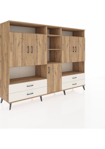 Hyperion Dolap 12 Raflı 4 Çekmeceli 5 Kapaklı 220x44x163 Çam-çam/ Çam-çam/aytaşı Hyperion Dolap 12 Raflı 4 Çekmeceli 5 Kapaklı 220x44x163 Çam-çam/ Çam-çam/aytaşı