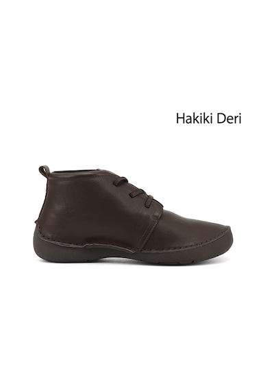 Gönderir Gönderi R Kadın Kahverengi Bağcıklı Hakiki Deri Comfort Bot Dkzb02842661