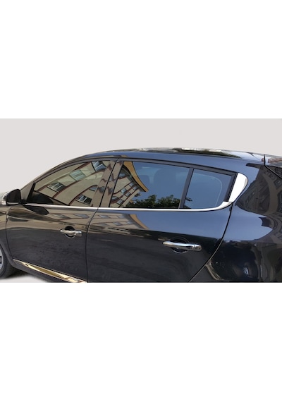 R. Megane 3 Hb Krom Cam Çıtası 2010 Üzeri 6Prç Paslanmaz Çelik N11.4496