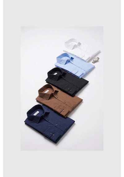 Deepsea Erkek Slim Fit Pamuk Saten Kahve Gömlek Kolay Ütülenebilir, Büyük Beden Seçenekli 2209615 Deepsea Erkek Slim Fit Pamuk Saten Kahve Gömlek Kolay Ütülenebilir, Büyük Beden Seçenekli 2209615