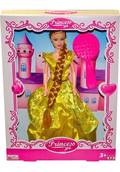 204uzun Örgülü Saçlı Prıncess Bebek