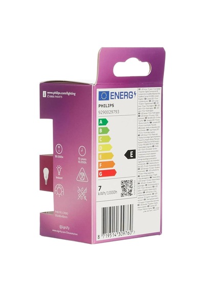 Philips Led 60w P48 E14 Beyaz Işık Dim Edilmez Ampul 4lü Paket Çok Renkli