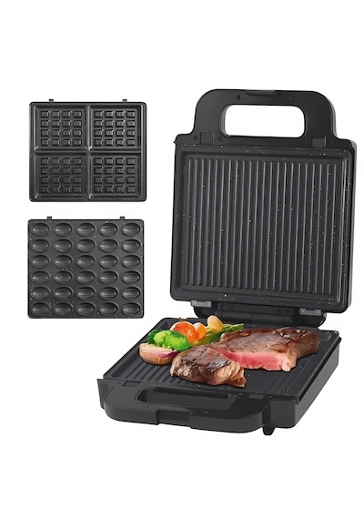 Lexical LSM-2534 1400 W 3'ü 1 Arada Granit Kaplama Tost & Waffle Makinesi