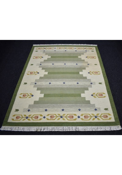 Zehra Abla Halı Yeni El Dokuma 4m2 Modern Tasarım Yün Kilim 7470 Çok Renkli