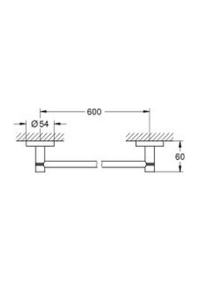 Grohe Essantials Havluluk, Brushed Hard Graphite - 40366al1 Antrasit