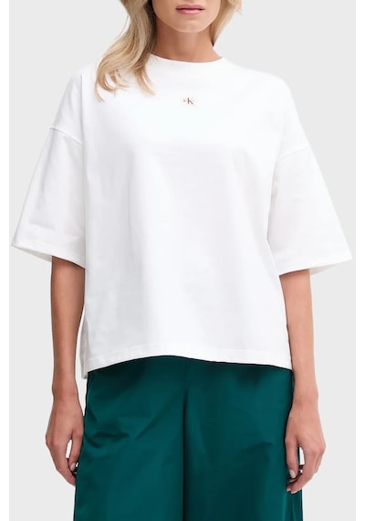 Calvin Klein Bayan T Shirt Lv047d204g Yaa Beyaz Beyaz