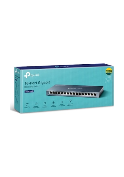Tp Lınk Tl Sg116 16 Port 10/100/1000 Yonetılemez Desktop Swıtch