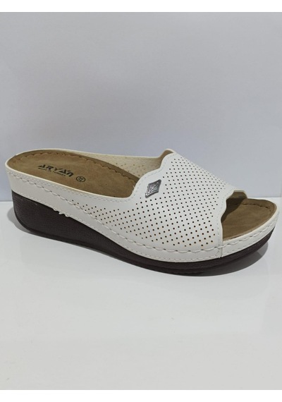 Aryan 38-758 Anatomic Kadın Comfort Terlik Beyaz
