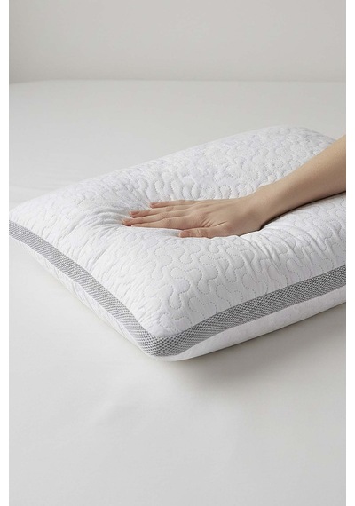 Liena Kapitone Klimalı Yastık 50x70 Cm Beyaz