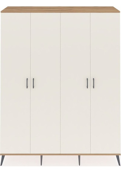Hyperion Gardrop 10 Raflı 4 Kapaklı 176x44x221 Çam-aytaşı Aytaşı Hyperion Gardrop 10 Raflı 4 Kapaklı 176x44x221 Çam-aytaşı Aytaşı