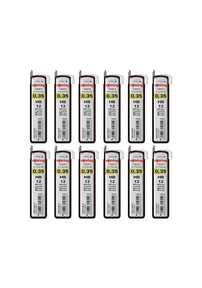 Tikky 0,35 Mm Hb Kalem Ucu, Hi-polymer, 12'li Kutu Tek Renk