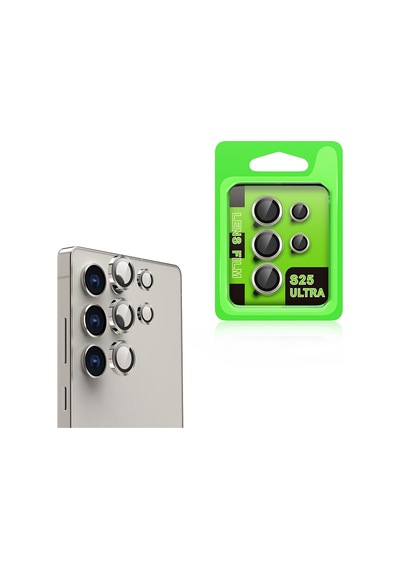 Maks Technology Samsung Galaxy Uyumlu S25 Ultra Mkst Cl-07 Kamera Lens Koruyucu - Gri