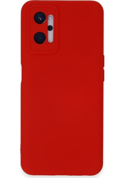 Realme 9i 4g Kılıf İçi Kadife Kaplı Nano Silikon Kapak - Kırmızı Kirmizi