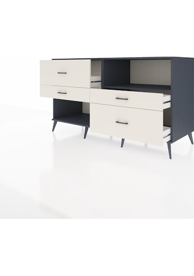 Kronos Konsol Tek Raflı 4 Çekmeceli 176x59x99 Antrasit-antrasit/aytaşı Antrasıt/aytası - Antrasıt Kronos Konsol Tek Raflı 4 Çekmeceli 176x59x99 Antrasit-antrasit/aytaşı Antrasıt/aytası - Antrasıt
