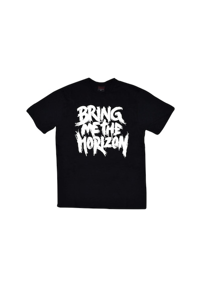Stoned&Fame Unisex Siyah Bring Me The Horizon Baskılı T-shirt SIYAH