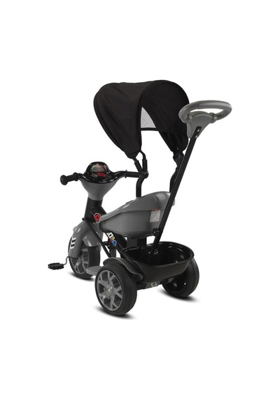 Babyhope Bobo Speed Tenteli Itmeli 3 Teker Bisklet Gri