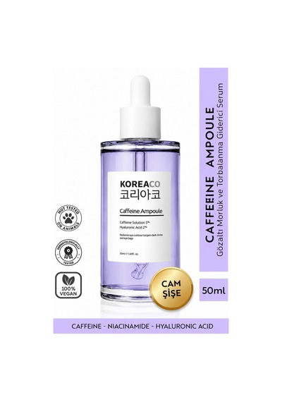 Gözaltı Morluk,koyu Halka Ve Torbalanma Karşıtı Caffeine Ampoule Serum 50 Ml - 574116504