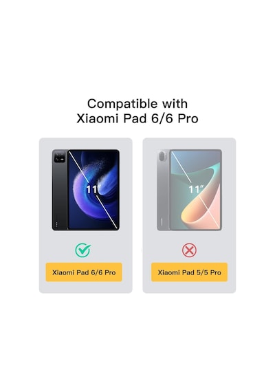 Xiaomi Pad 6 11 Inç 2023 Uyumlu Kılıf Kapaklı Ince Tasarım Uyku Modlu Smart Akıllı Kılıf