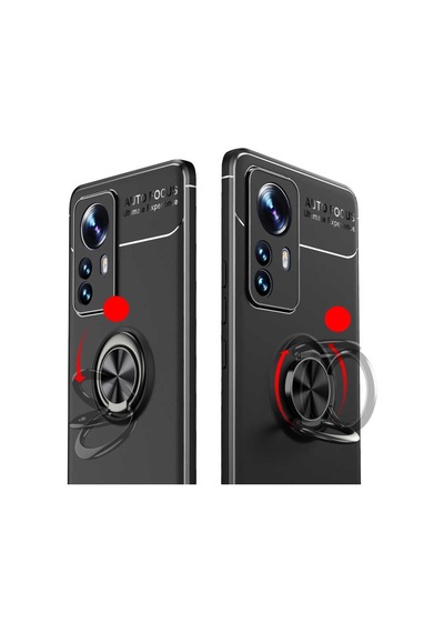 Xiaomi Mi 12 Kılıf Zore Ravel Yüzüklü Silikon Kılıf