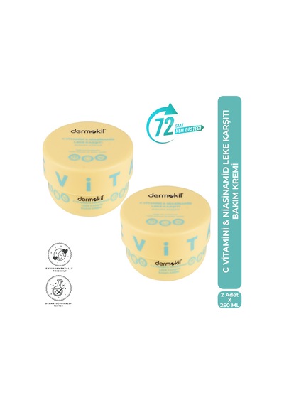Dermokil C Vitamini & Niasinamid Leke Karşıtı Bakım Kremi 250 Ml X 2 Adet