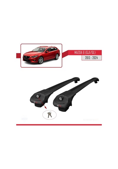 Mazda 6 Gj1/gl 2013 Ve Sonrası İle Uyumlu Ace-1 Ara Atkı Tavan Barı Siyah