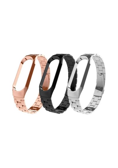 Xiaomi Mi Band 5 Krd-04 Metal Kordon Uyumlu