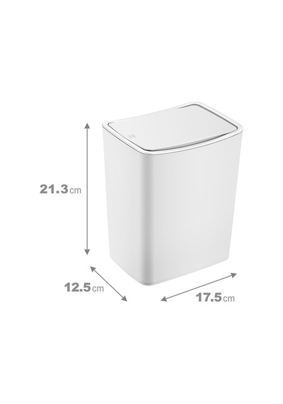 Touch Çöp Kovası 4 Lt Beyaz Belirtilmemiş