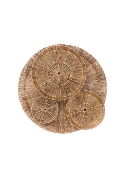 Koza Home Meander El Yapımı Dekoratif Deniz Sazı Duvar Dekoru 25cm 8949