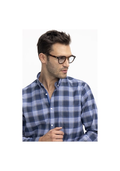 Tudors Klasik Fit Ekoseli Biyeli Yaka Düğmeli Erkek Gömlek-27098-multi Çok Renkli Tudors Klasik Fit Ekoseli Biyeli Yaka Düğmeli Erkek Gömlek-27098-multi Çok Renkli