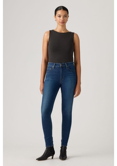 Levi's 721 Yüksek Bel Skinny Worn Midnight Dark Indigo Kadın Jean-16564 Lacivert