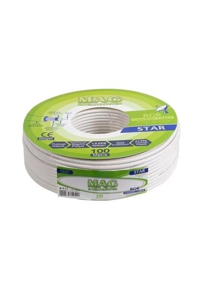Hubrendy Sh Mag Rg6-u4 İthal Anten Kablosu 100 Metre