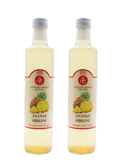 Atatürk Orman Çiftliği Ananas Sirkesi 2 Li Set 2 X 500 Ml