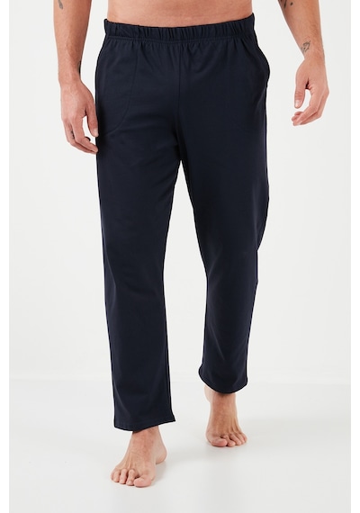 Buratti Pamuklu Beli Lastikli Regular Fit Kısa Kollu Erkek Pijama Takımı 6572009 Lacivert