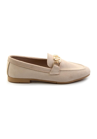 Bambi Bej Kadın Loafer Ayakkabı K01503727102 Bej