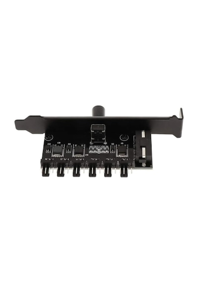 Tr 6 Port Fan Çoğaltıcı Hız Kontrol Kartı Molex Güç Giriş Soketi 12v