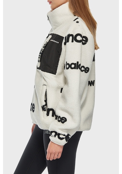 New Balance Lifestyle Unisex Sweatshirt Beyaz