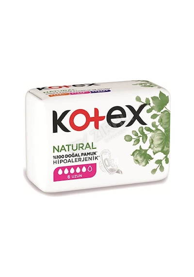 4 Adet Kotex Natural Ultra Single Uzun 6lı