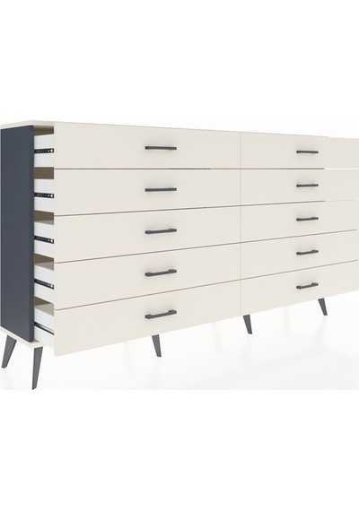 Arges Konsol 10 Çekmeceli 176x30x99 Antrasit-aytaşı Antrasit-aytaşı Arges Konsol 10 Çekmeceli 176x30x99 Antrasit-aytaşı Antrasit-aytaşı