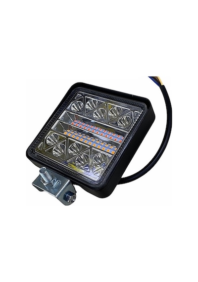 10V-30V Led Lamba Off-Road 106 X 106 X 25 Ledli Kare Kırmızı-Tu N11.54872