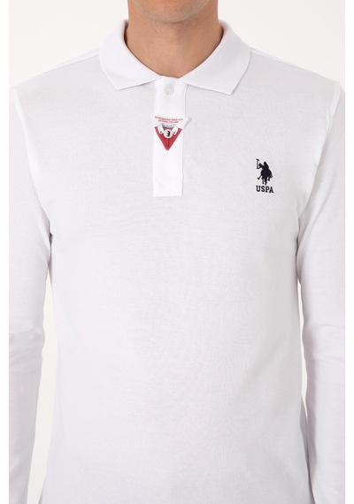 U.S. Polo Assn. Erkek Beyaz Basic Sweatshirt 50307687-VR013