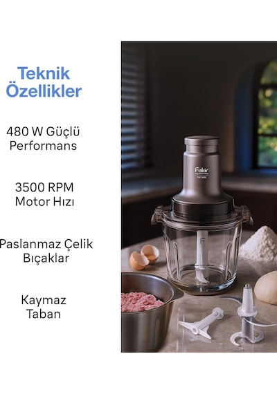 Fakir FW3503 3'ü 1 Arada Doğrayıcı