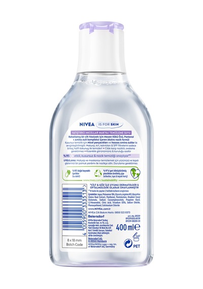 Nivea Micellar Makyaj Temizleme Suyu Hassas Ciltler 400 Ml 2 Adet