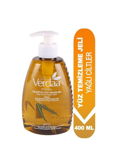 Verdaa Bitkisel Okaliptus Yüz Temizleme ve Bakım Jeli Ph 5.5 400 ML