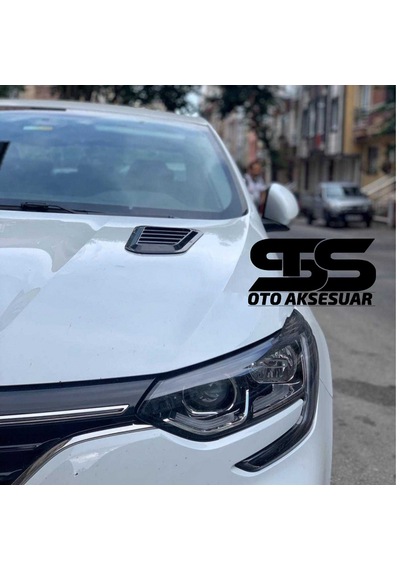 Renault Megane 4 Uyumlu Piano Black Kaput Üstü Havalandırma Izgarası