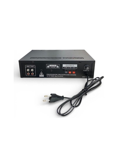 Rose Fr-100u 80 Watt Trafolu Mağaza Anfisi 2 Mikrofon Girişli Mp3, Bluetooth, Kumandalı