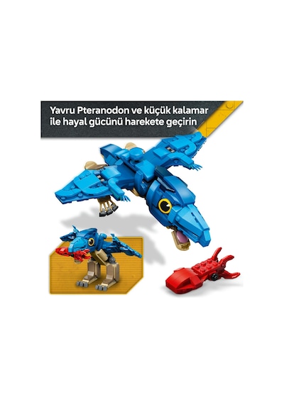 LEGO® Jurassic World Yavru Dinozor: Pteranodon 77977 - 7 Yaş ve Üzeri Çocuklar için Kalamar İçeren Oyuncak Yapım Seti (373 Parça)