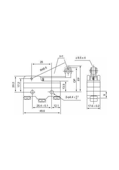 Cntd Cm-1703 Makarali Uzun Palet Mikro Switch