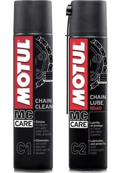Motul C1-C2 Motosiklet Zincir Yağlama ve Temizleme Seti