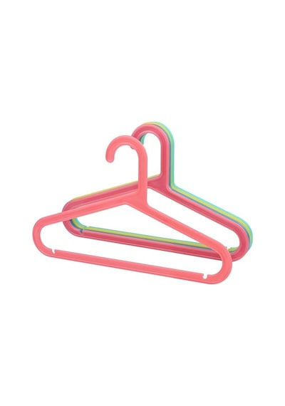 Plastik Çocuk Askısı, Elbise Askısı, Renkli Askı, Slim Askı Standart, Adet, 16 50cm