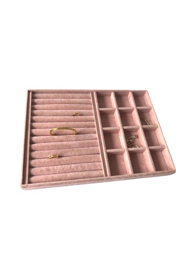 Yerli Üretim Venedik Model Süet Kumaş Pembe 34/24 Cm Tırnaklı-sos